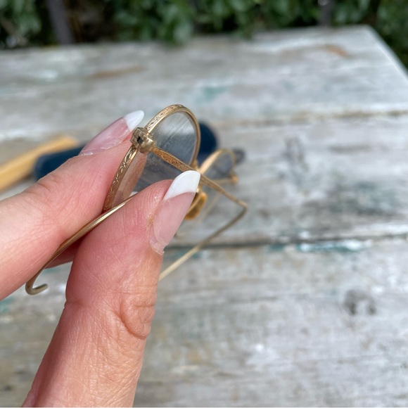 B&L 12 K GF vintage round glasses with case - Picture 8 of 8